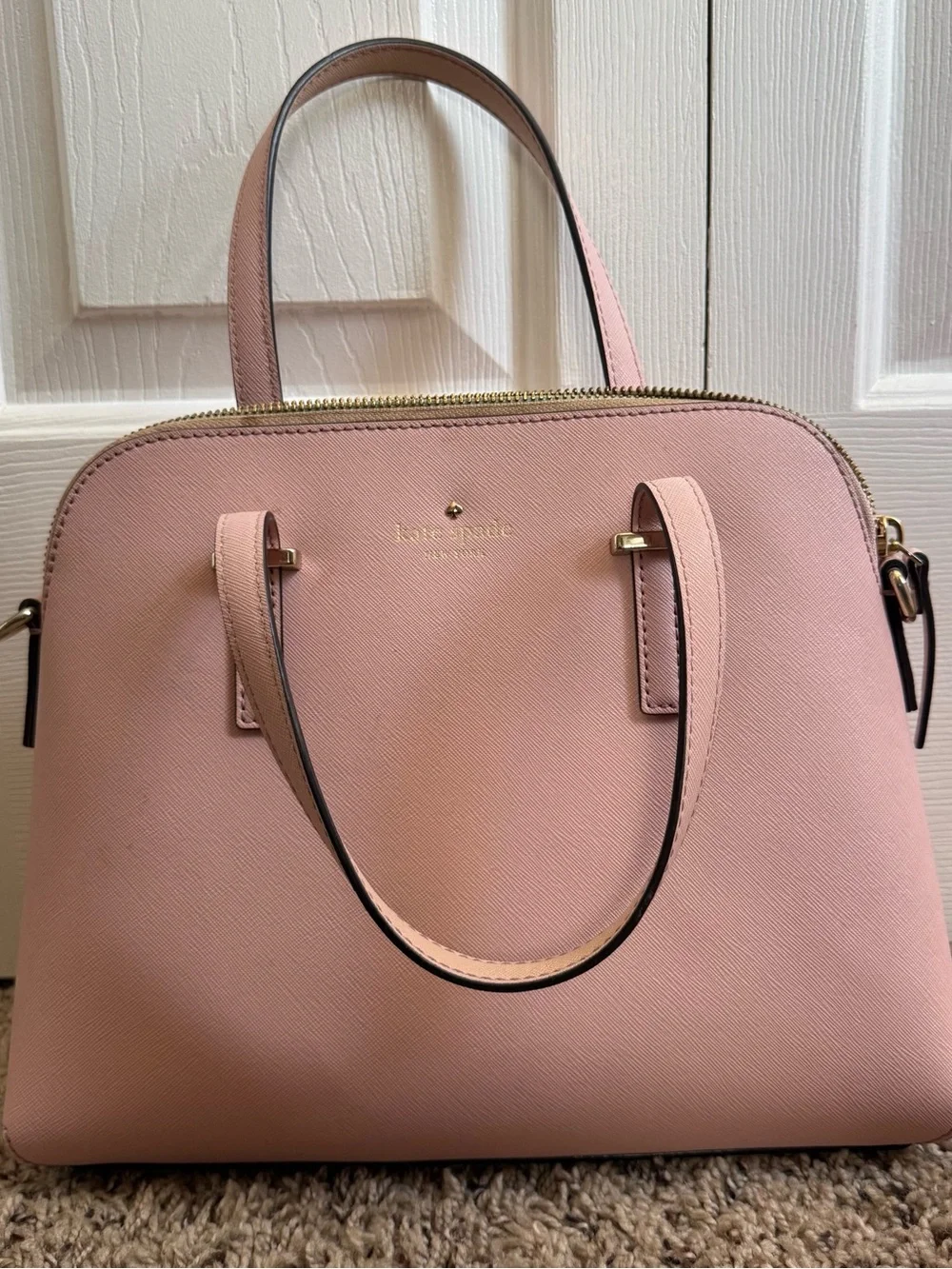 kate spade Pink Saffiano Dome Satchel